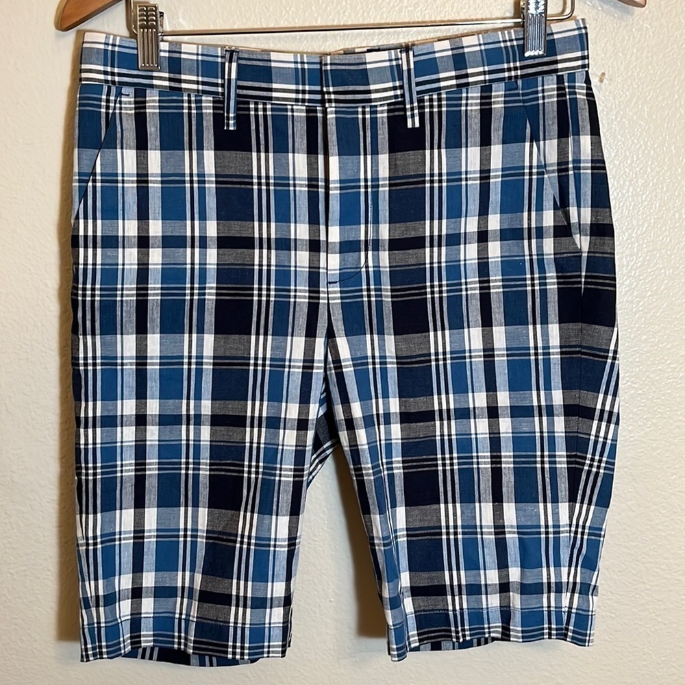 𝅺nwt Crewcuts Ludlow Plaid Shorts Boy Size 16